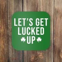 Lets Get Lucked Up St Patricks Day Funny Coaster thumb 0