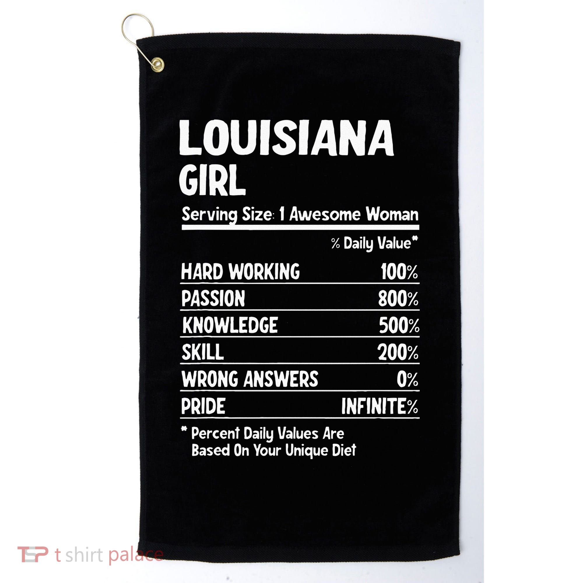 Louisiana Girl Golf Towel
