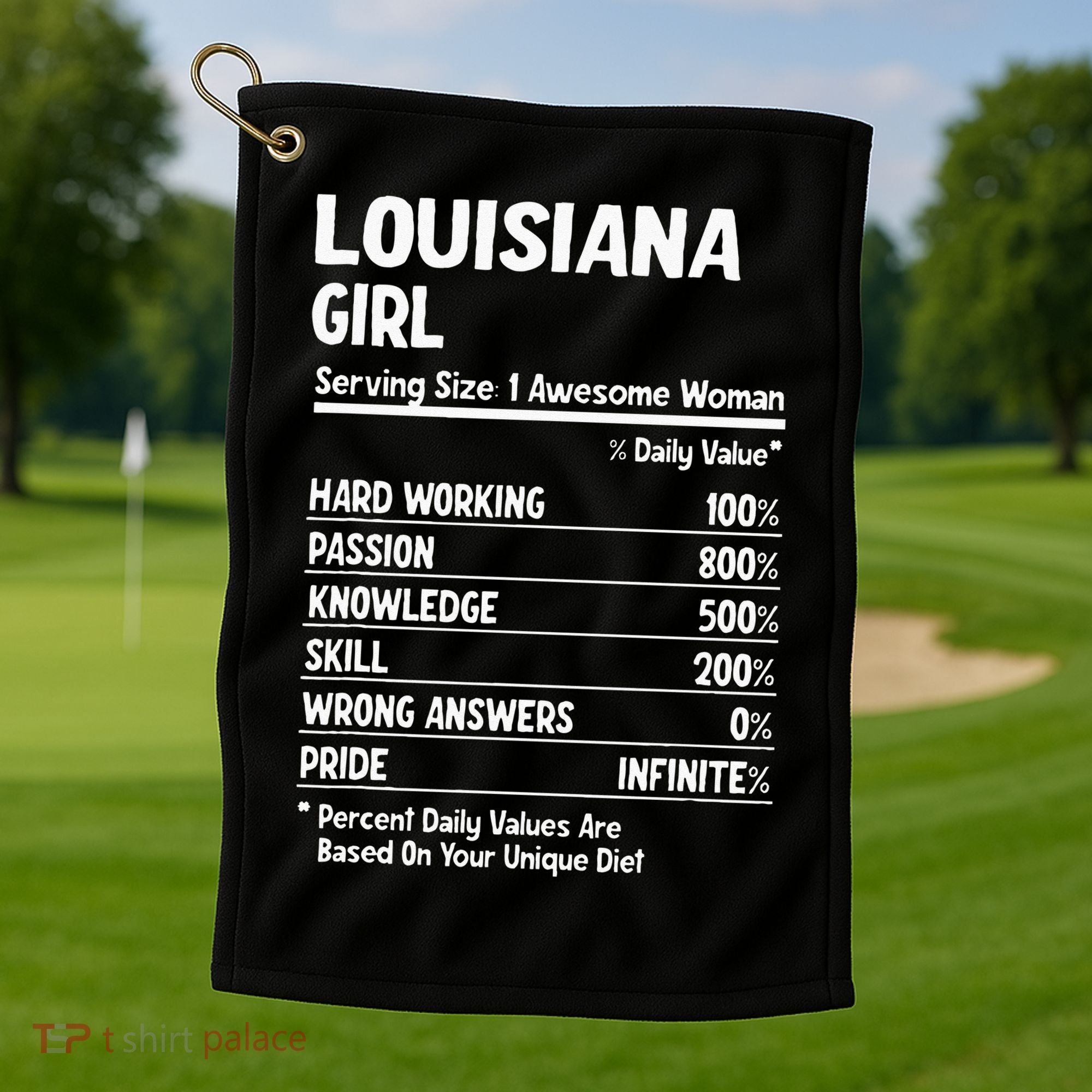 Louisiana Girl Golf Towel