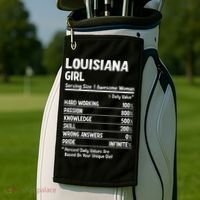 Louisiana Girl Golf Towel thumb 2