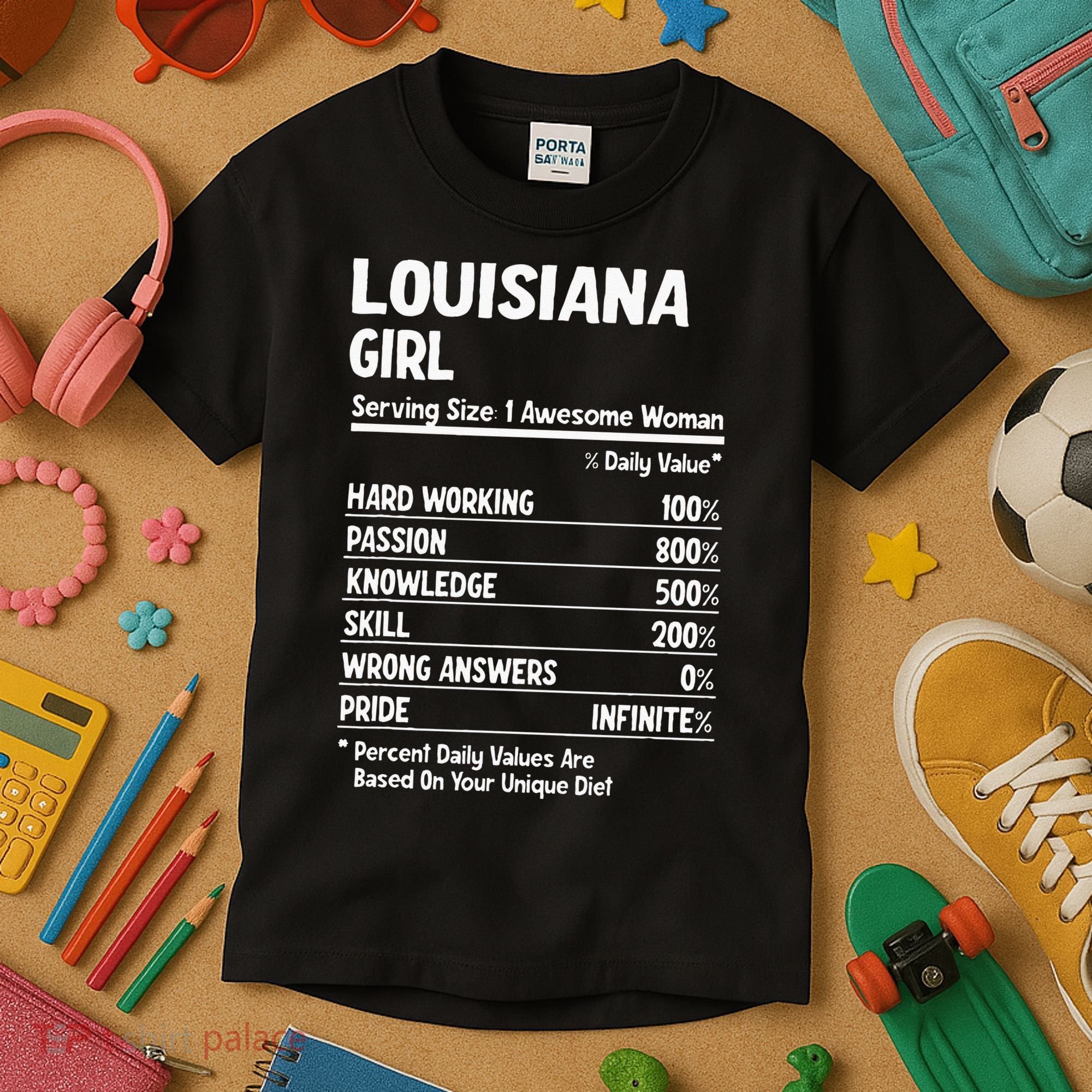 Louisiana Girl Kids T-Shirt