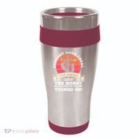 Lineman Gifts Line Worker Image On Back Of 16oz Travel Tumbler thumb 0