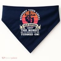 Lineman Gifts Line Worker Image On Back Of USA-Made Doggie Bandana thumb 0