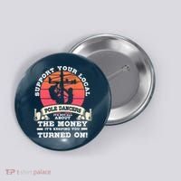 Lineman Gifts Line Worker Image On Back Of Button thumb 0