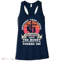 Lineman Gifts Line Worker Image On Back Of Women's Tank Top thumb 0