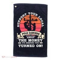 Lineman Gifts Line Worker Image On Back Of Golf Towel thumb 0