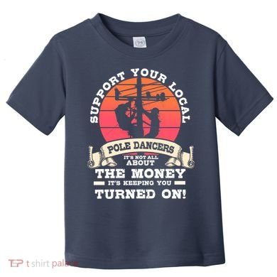 Lineman Gifts Line Worker Image On Back Of Toddler T-Shirt