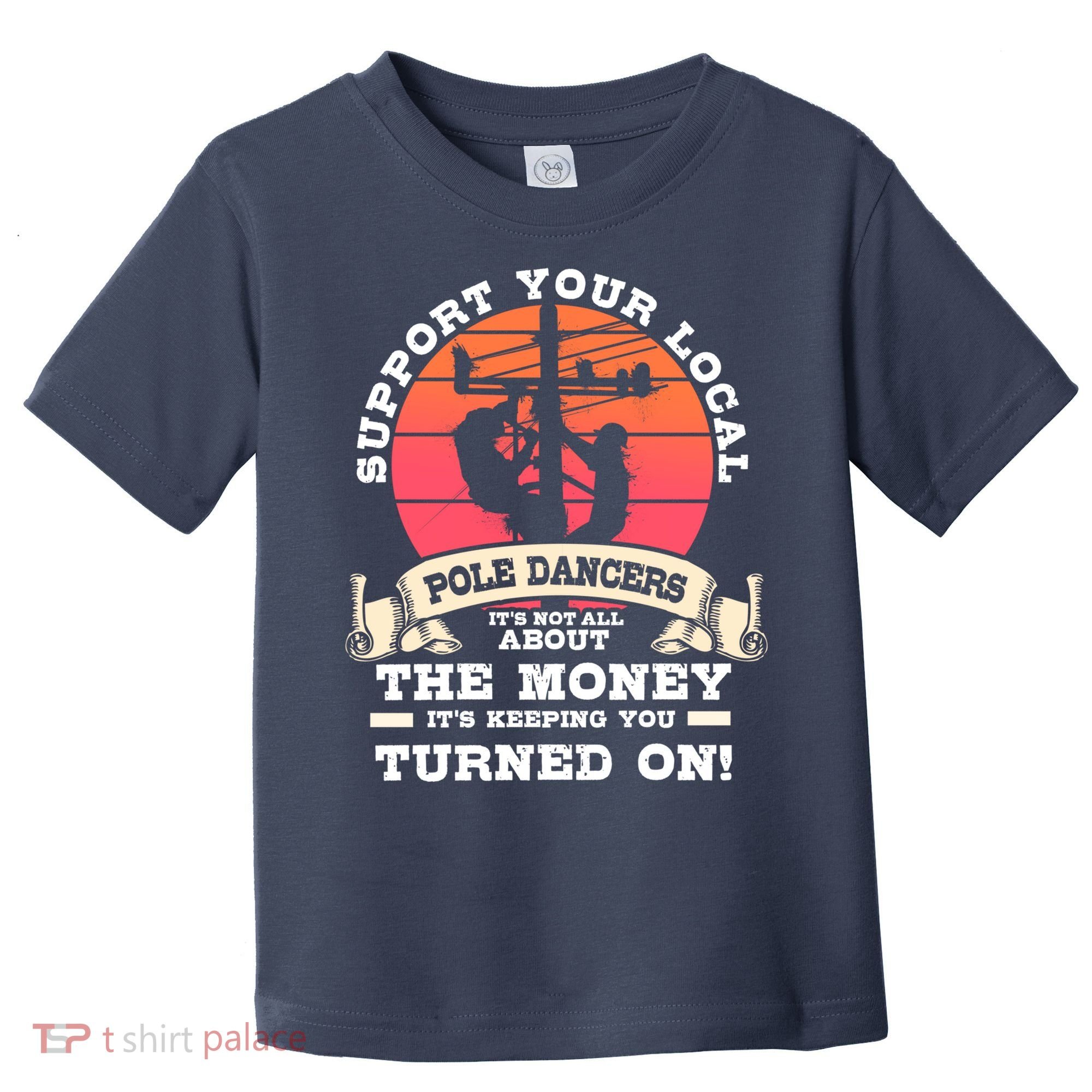 Lineman Gifts Line Worker Image On Back Of Toddler T-Shirt