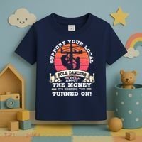 Lineman Gifts Line Worker Image On Back Of Toddler T-Shirt thumb 3