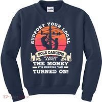 Lineman Gifts Line Worker Image On Back Of Kids Sweatshirt thumb 0