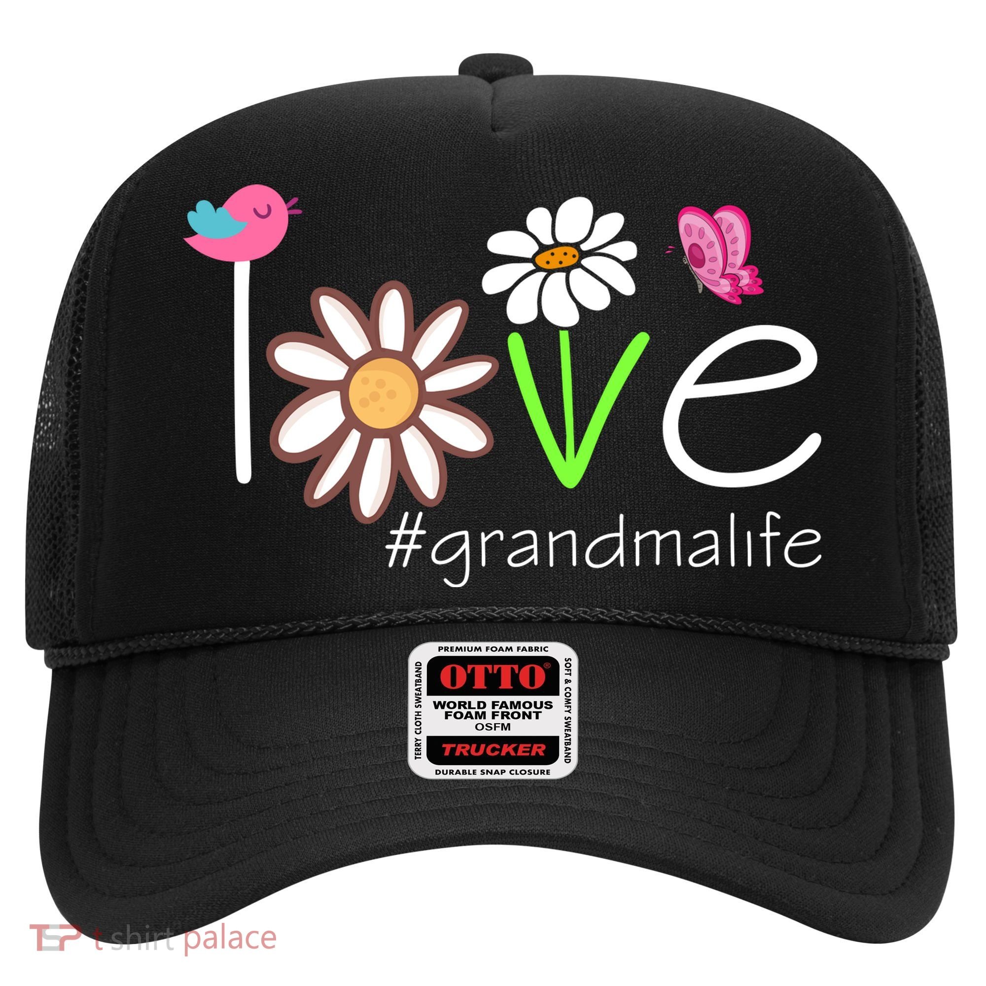 Love Grandma Life Cute Matching Family Hat