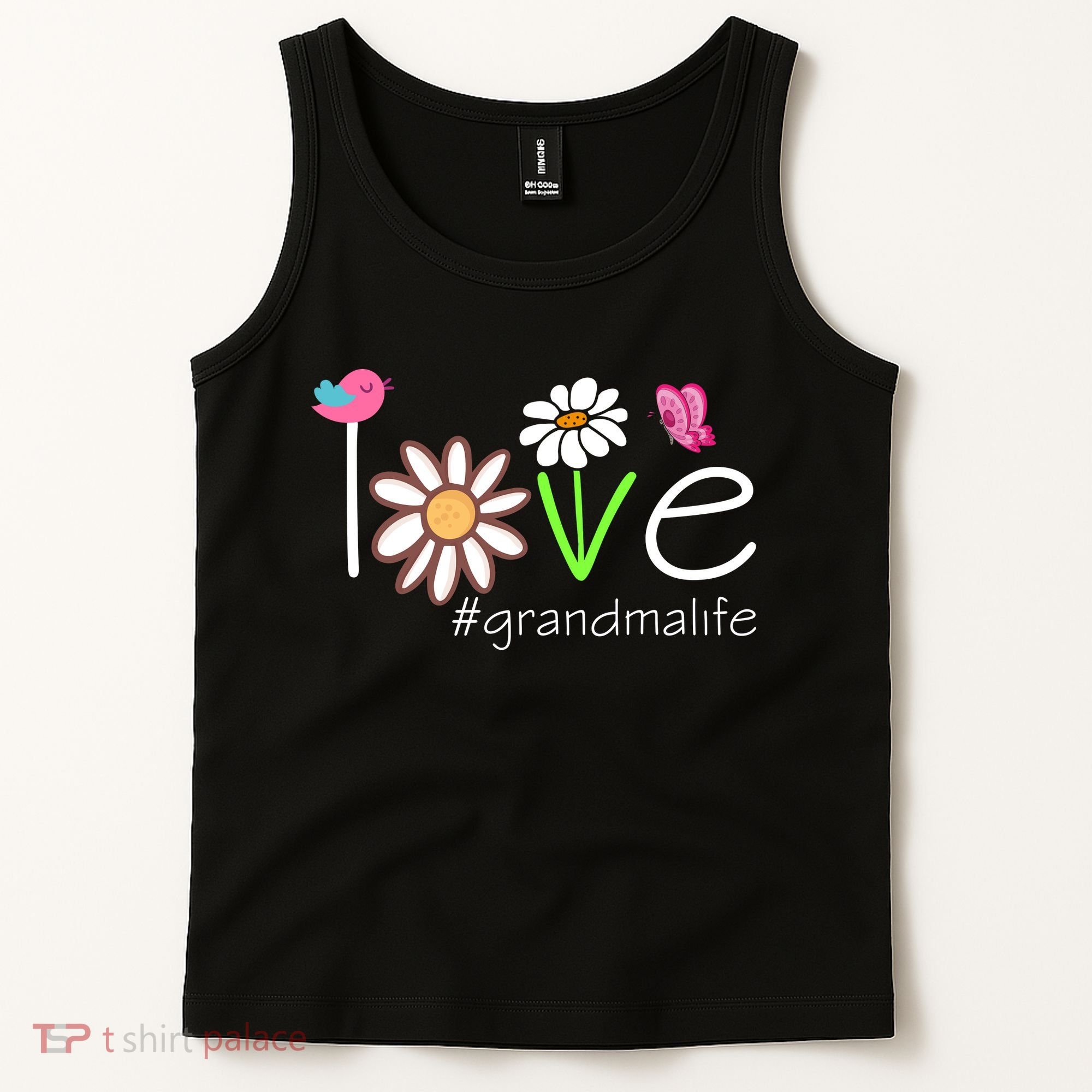 Love Grandma Life Cute Matching Family Tank Top