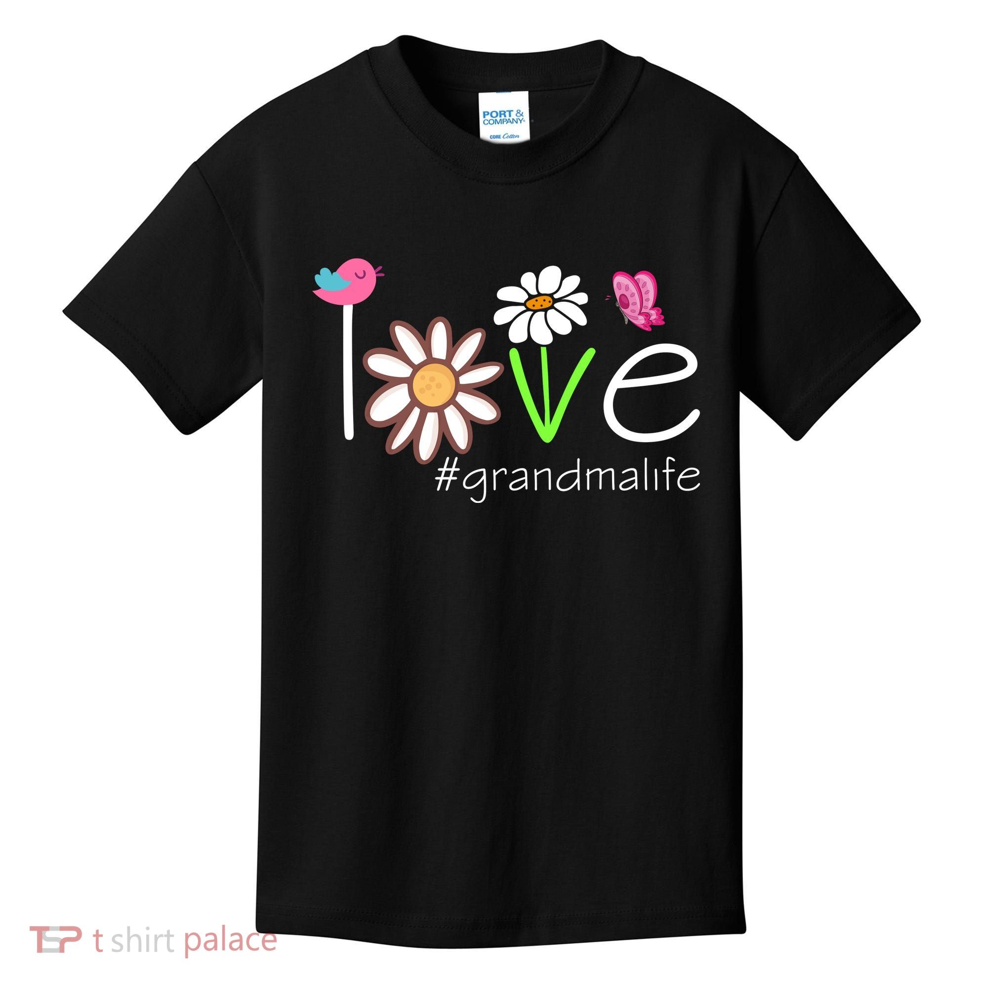 Love Grandma Life Cute Matching Family Kids T-Shirt
