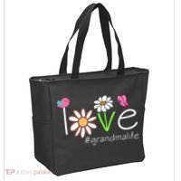 Love Grandma Life Cute Matching Family Tote Bag thumb 2
