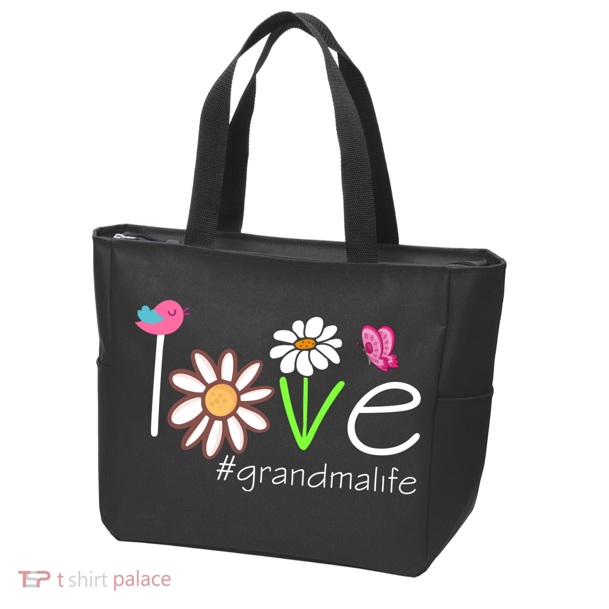 Love Grandma Life Cute Matching Family Tote Bag
