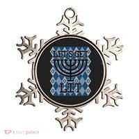 Let's Get Lit Ugly Hanukkah Sweater Chanukah Party Gift Ornament thumb 0