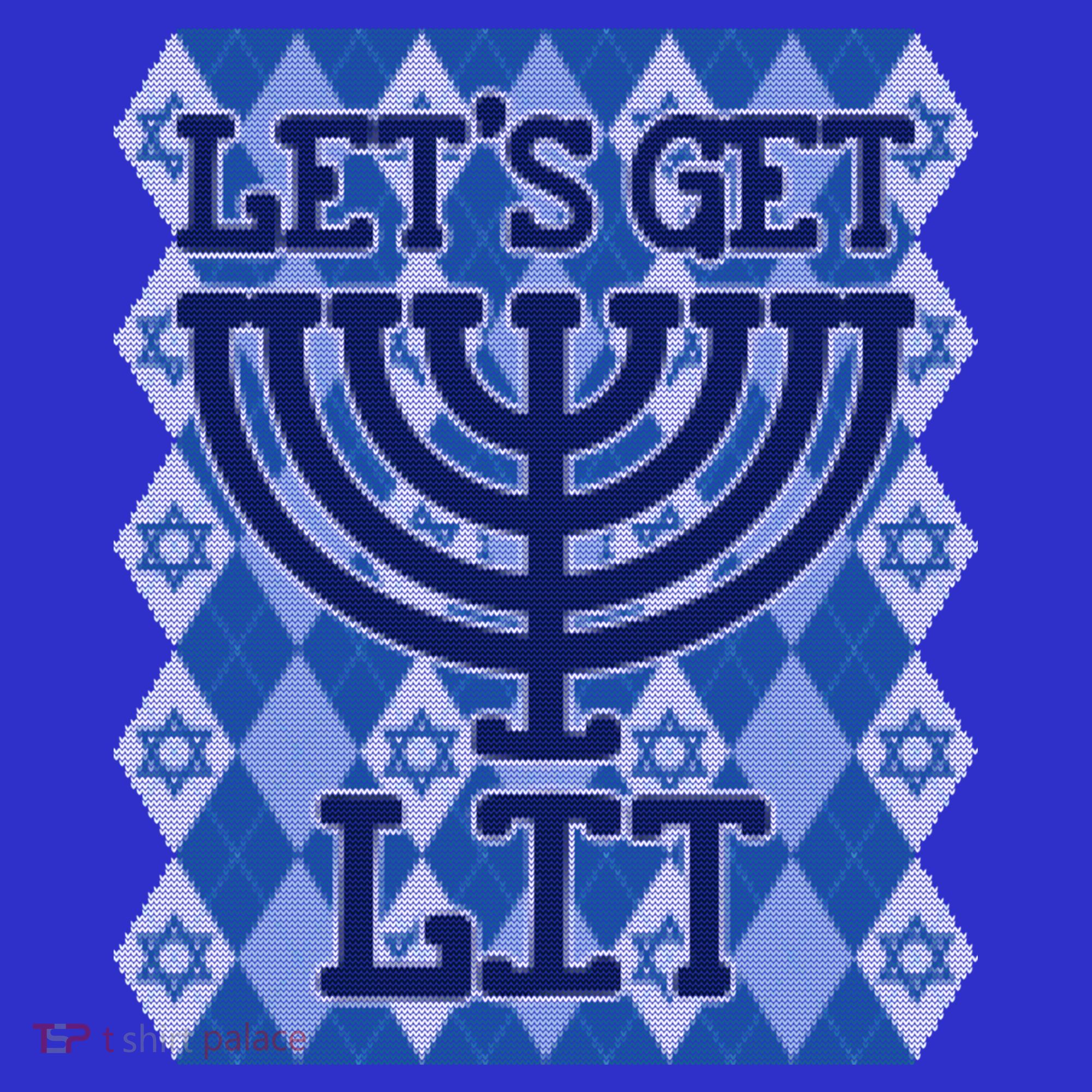 Let's Get Lit Ugly Hanukkah Sweater Chanukah Party Gift Sweatshirt