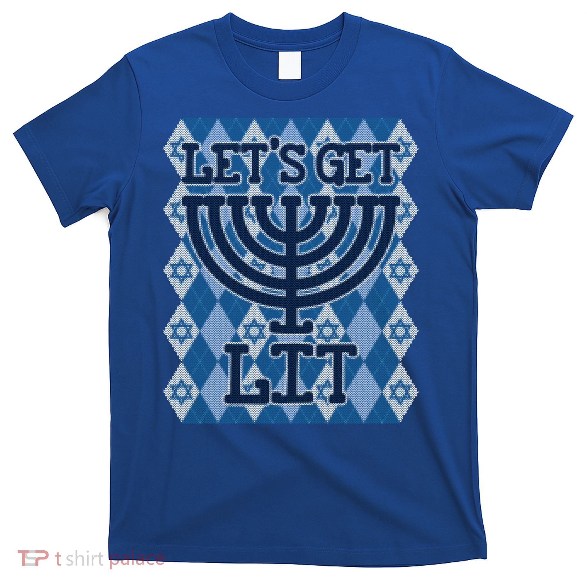 Let's Get Lit Ugly Hanukkah Sweater Chanukah Party Gift T-Shirt