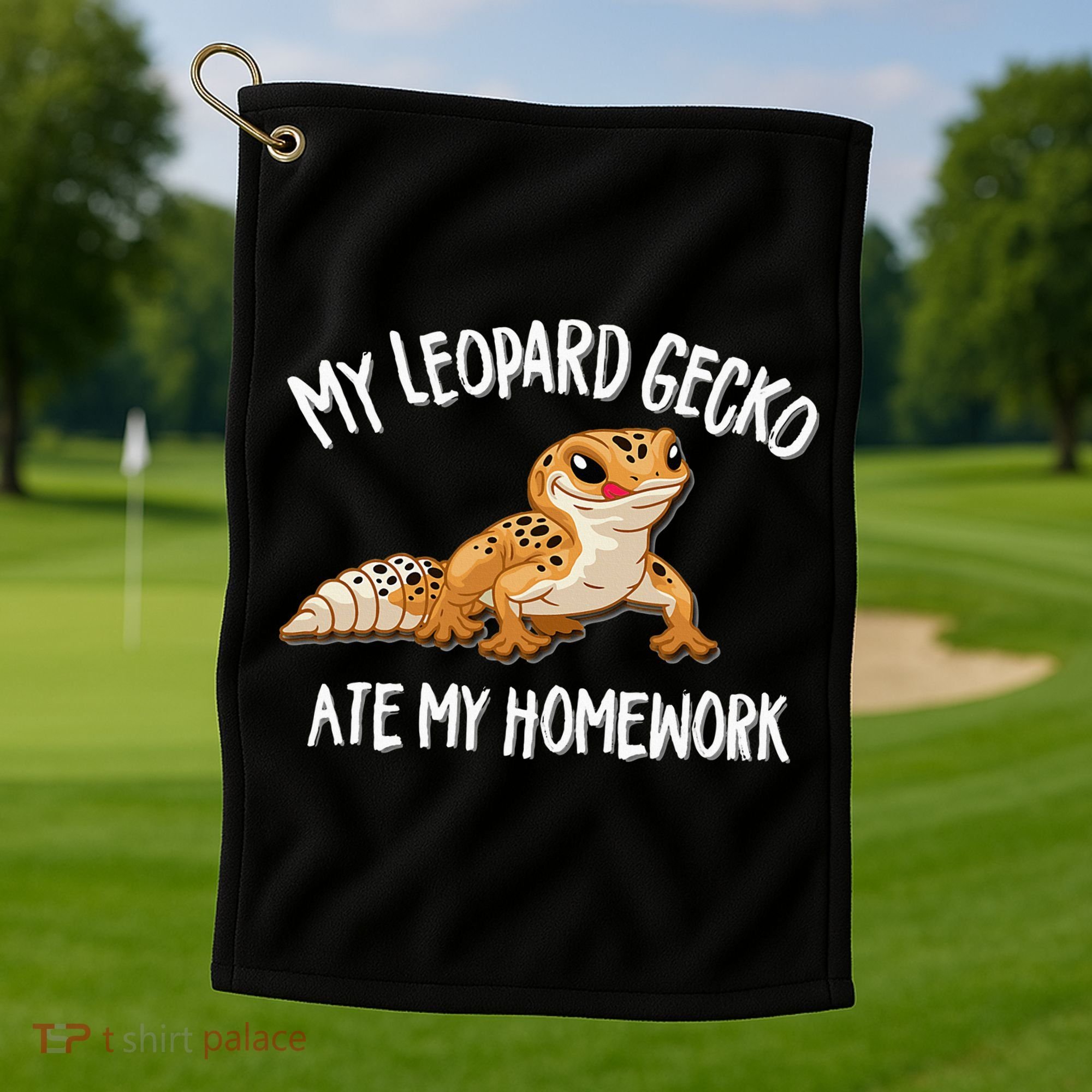 Leopard Gecko Golf Towel