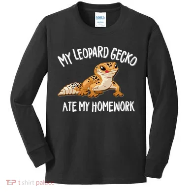 Leopard Gecko Kids Long Sleeve Shirt