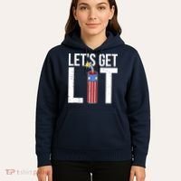 Lets Get Lit Fireworks 4th Of July Merica USA Flag Hoodie thumb 5