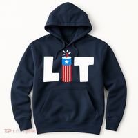 Lets Get Lit Fireworks Firecracker Funny Fourth 4th Of July Hoodie thumb 0