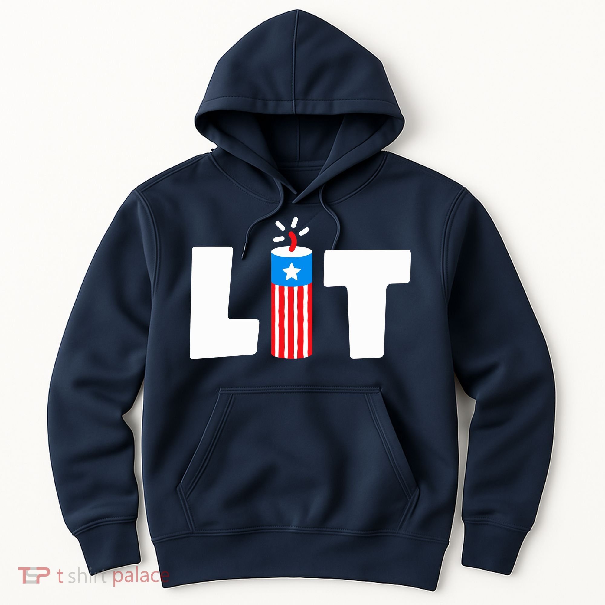 Lets Get Lit Fireworks Firecracker Funny Fourth 4th Of July Hoodie