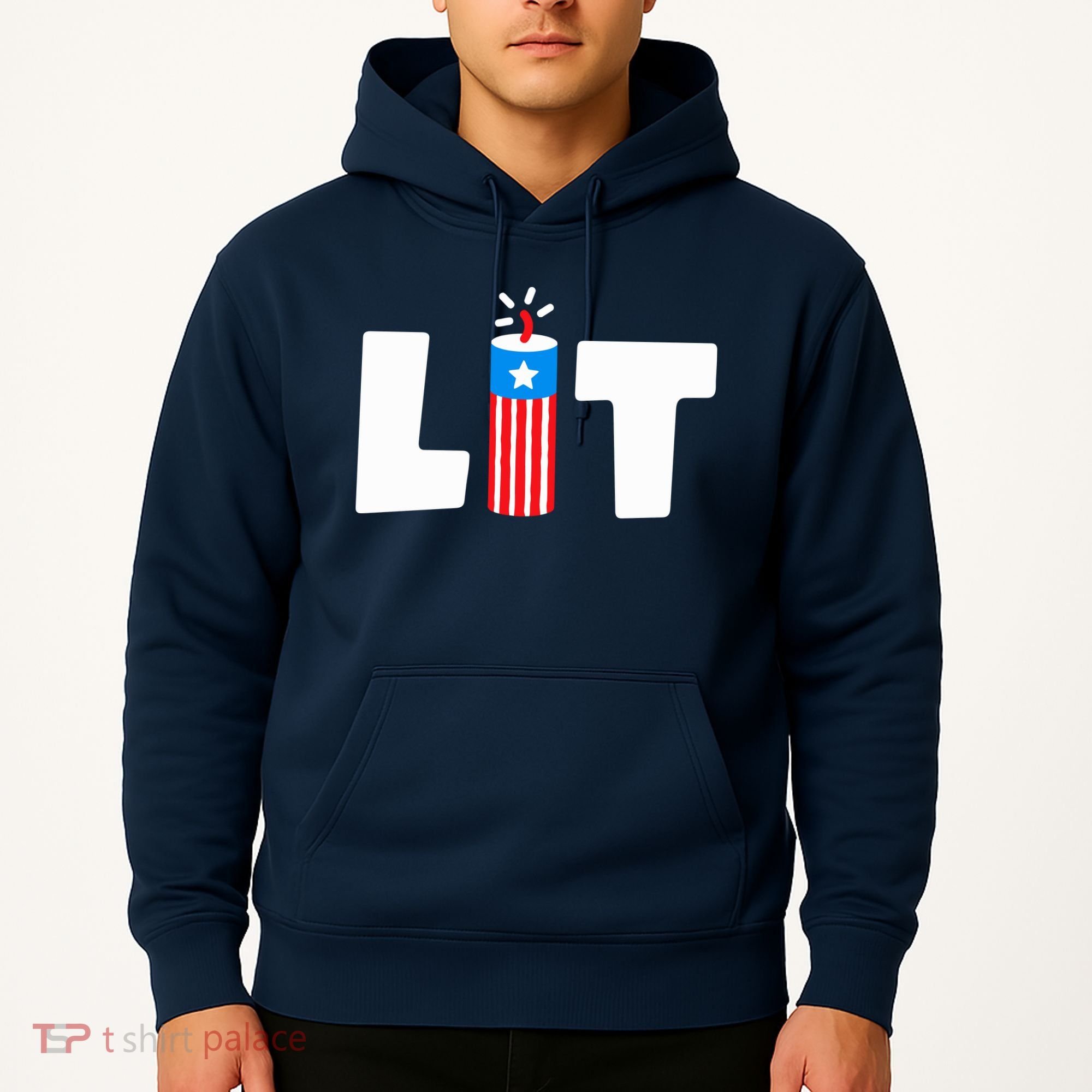 Lets Get Lit Fireworks Firecracker Funny Fourth 4th Of July Hoodie