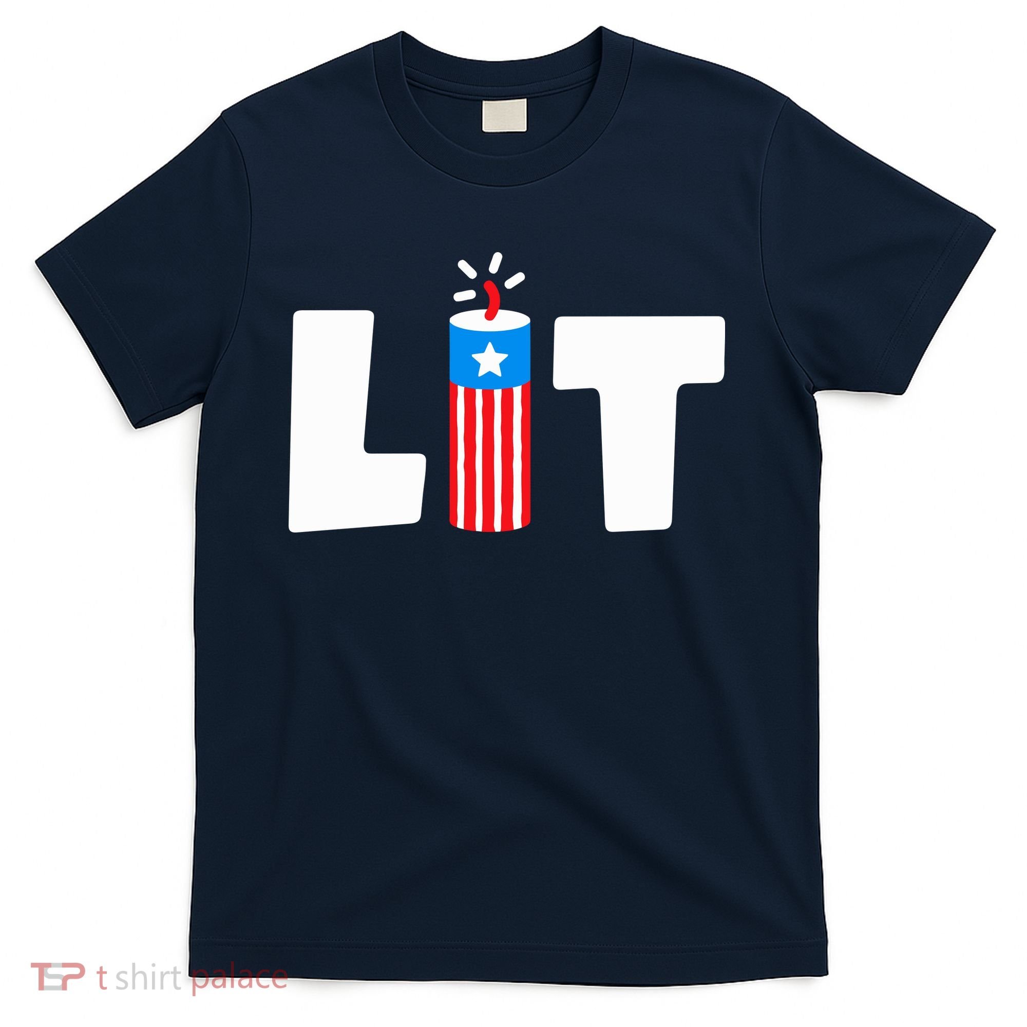 Lets Get Lit Fireworks Firecracker Funny Fourth 4th Of July T-Shirt