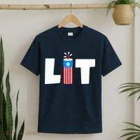 Lets Get Lit Fireworks Firecracker Funny Fourth 4th Of July T-Shirt thumb 2
