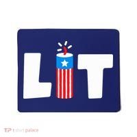 Lets Get Lit Fireworks Firecracker Funny Fourth 4th Of July Mousepad thumb 0