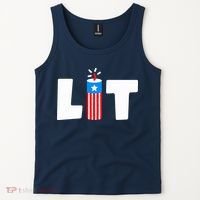 Lets Get Lit Fireworks Firecracker Funny Fourth 4th Of July Tank Top thumb 2