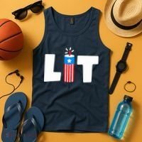 Lets Get Lit Fireworks Firecracker Funny Fourth 4th Of July Tank Top thumb 4