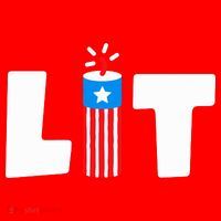 Lets Get Lit Fireworks Firecracker Funny Fourth 4th Of July Santa Hat thumb 1