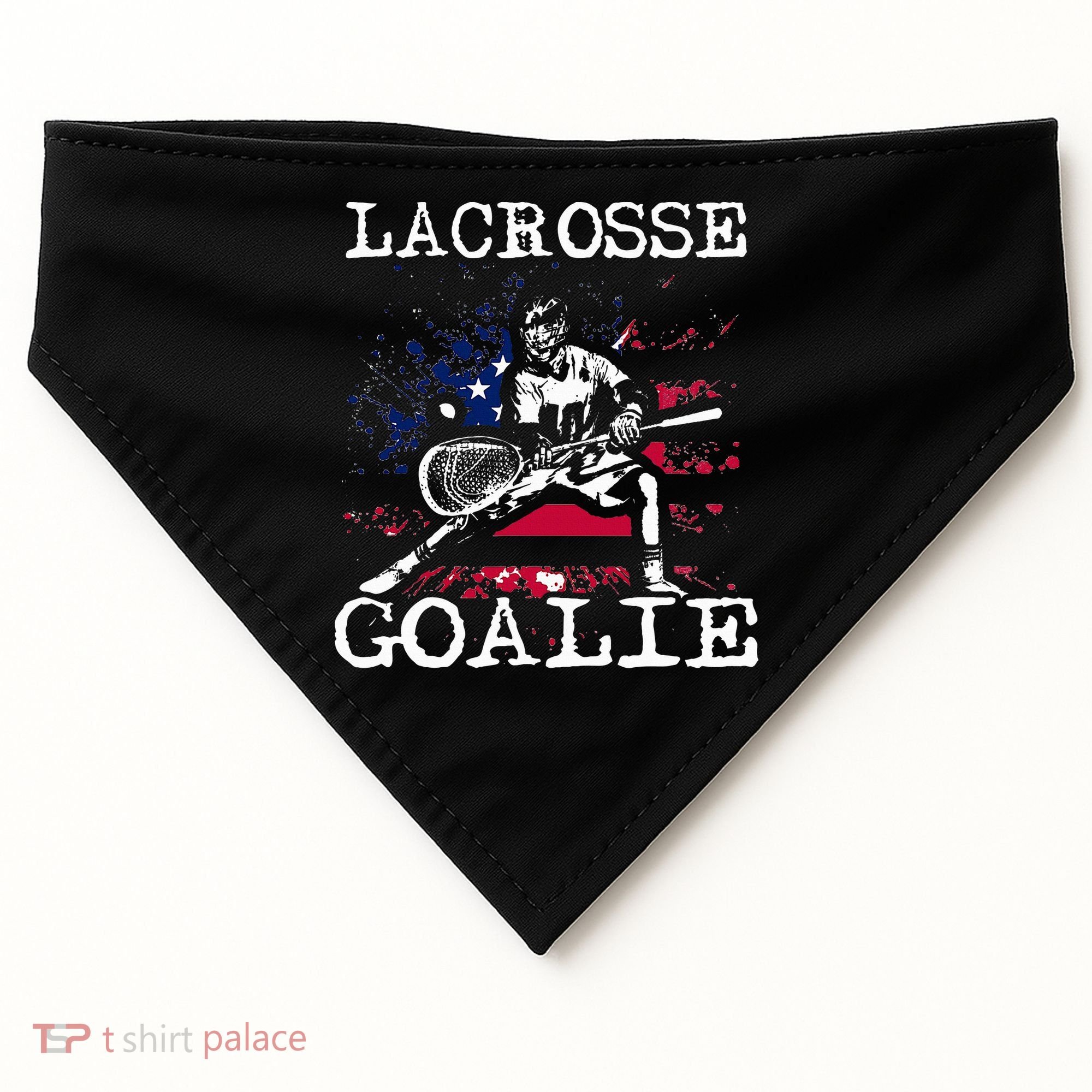 Lacrosse Goalie Lax Goalkeeper USA-Made Doggie Bandana