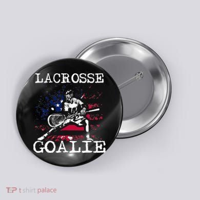 Lacrosse Goalie Lax Goalkeeper Button