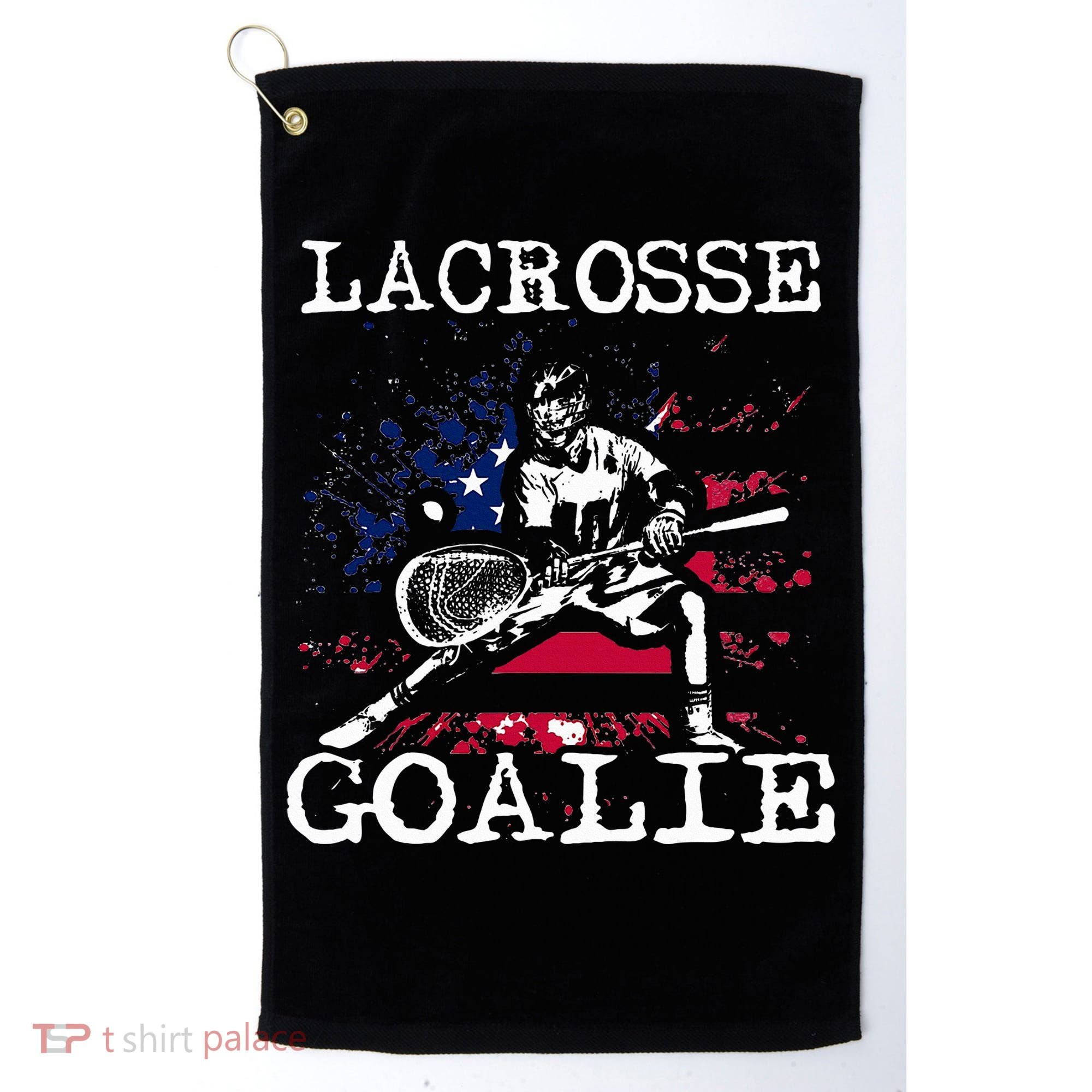 Lacrosse Goalie Lax Goalkeeper Golf Towel