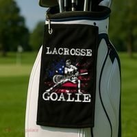 Lacrosse Goalie Lax Goalkeeper Golf Towel thumb 2