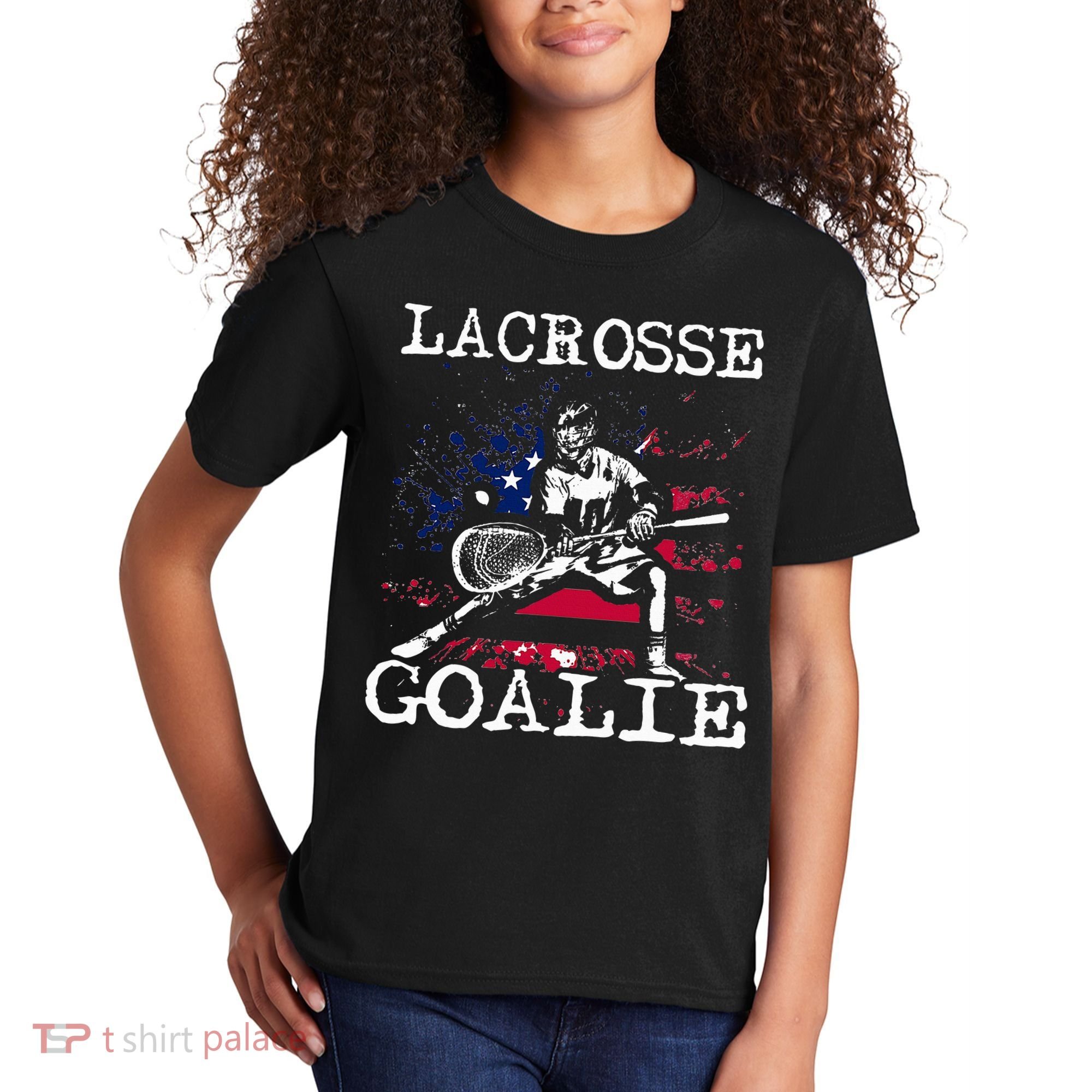 Lacrosse Goalie Lax Goalkeeper Kids T-Shirt