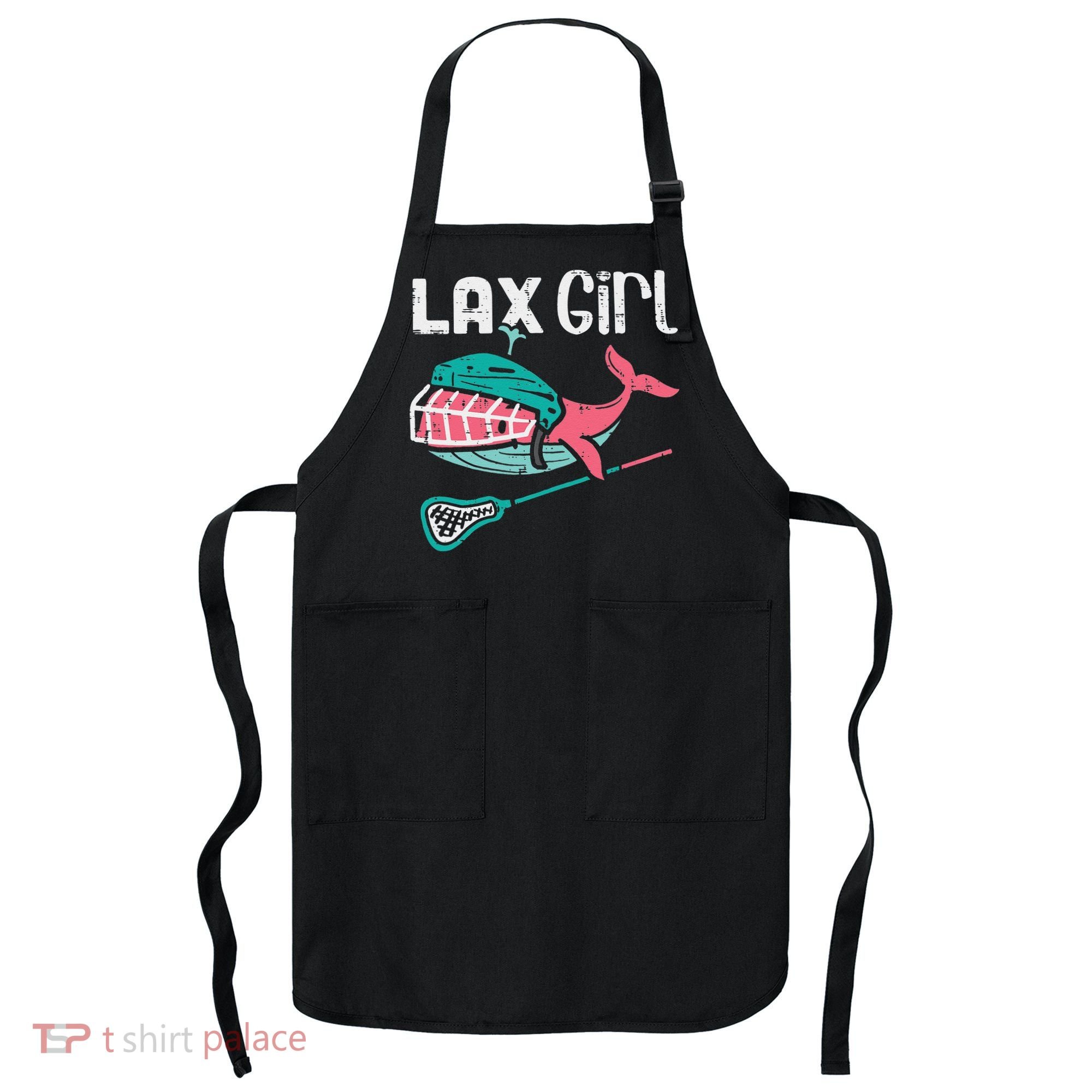 Lax Girl Lacrosse Whale Cute Sport Player Goalie Apron