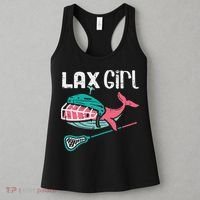 Lax Girl Lacrosse Whale Cute Sport Player Goalie Women's Tank Top thumb 3