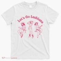 Lets Go Lesbians Western Cowgirls Lgbt Month T-Shirt thumb 0