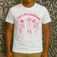 Lets Go Lesbians Western Cowgirls Lgbt Month T-Shirt thumb 3