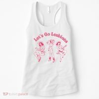Lets Go Lesbians Western Cowgirls Lgbt Month Women's Tank Top thumb 0