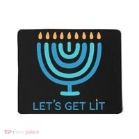 Let's Get Lit Menorah Jewish Funny Ugly Hanukkah Jew  Mousepad thumb 0