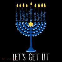 Lets Get Lit Happy Hanukkah Menorah Jewish Coffee Mug thumb 5