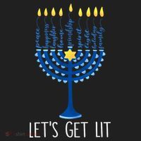 Lets Get Lit Happy Hanukkah Menorah Jewish Tumbler thumb 3