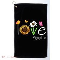 Love Gigi Life Cute Matching Family Golf Towel thumb 0