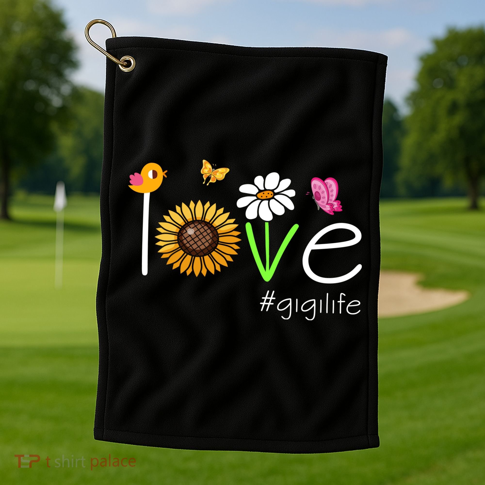 Love Gigi Life Cute Matching Family Golf Towel