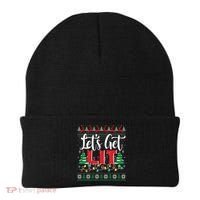 Lets Get Lit Christmas Lights Ugly Sweater Xmas Ing Gift Beanie thumb 0